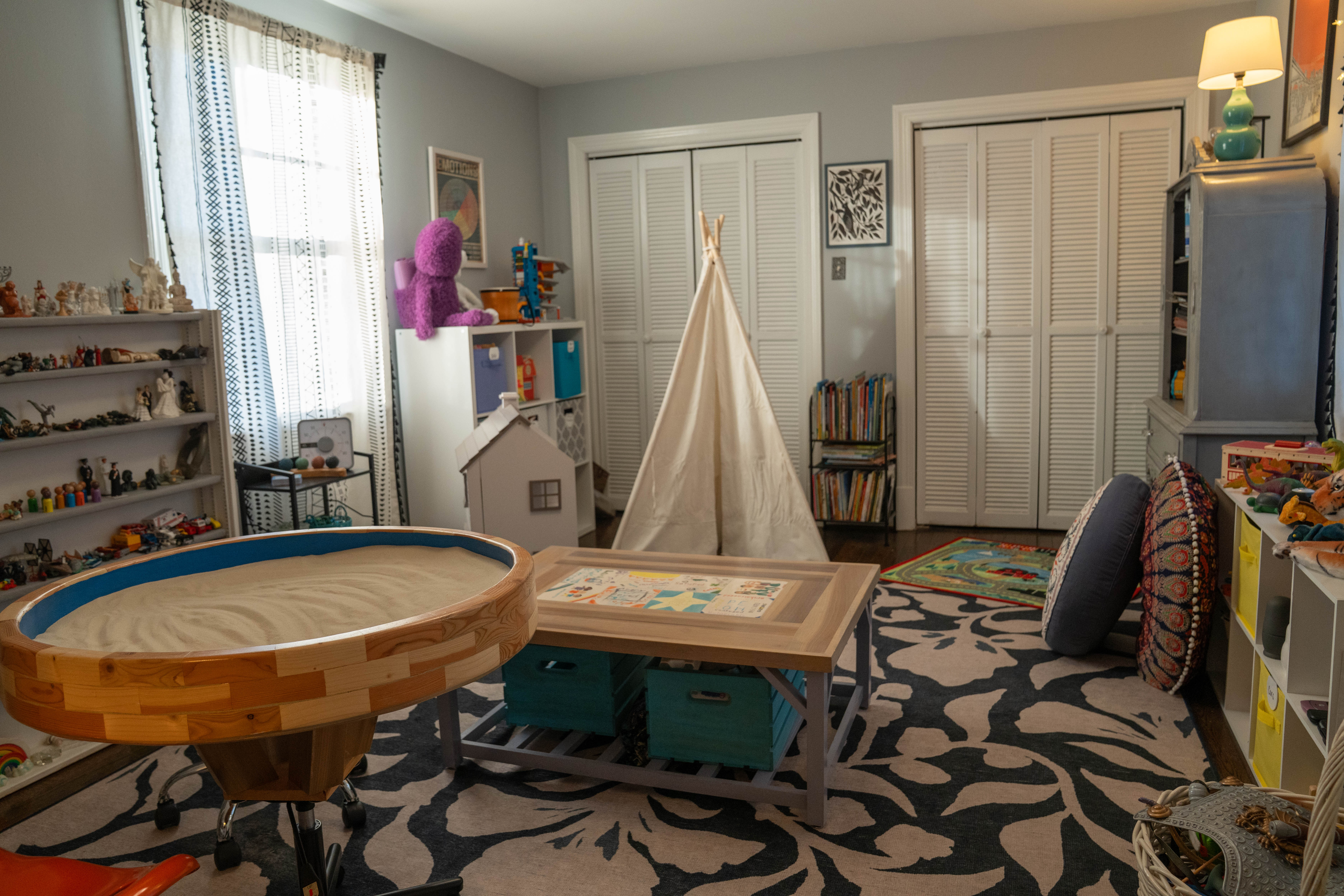 Play therapy room in Patricia Horner's office